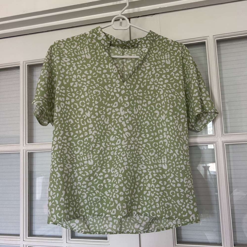Leopard print blouse